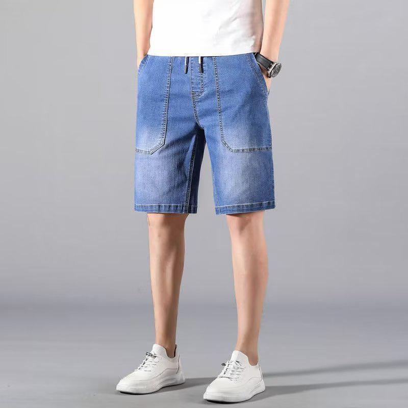 Men's Trendy Loose-Fit Mid-Length Denim Shorts