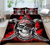 3D Duvet Cover Skeleton Home Bedding Set Microfiber Polyester Children Teen King Double Size Cool Quilt Cover