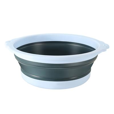 Foldable Washbasin Portable Plastic Thickened Foldable Basin for Travel Dormitory Washing Clothes L
