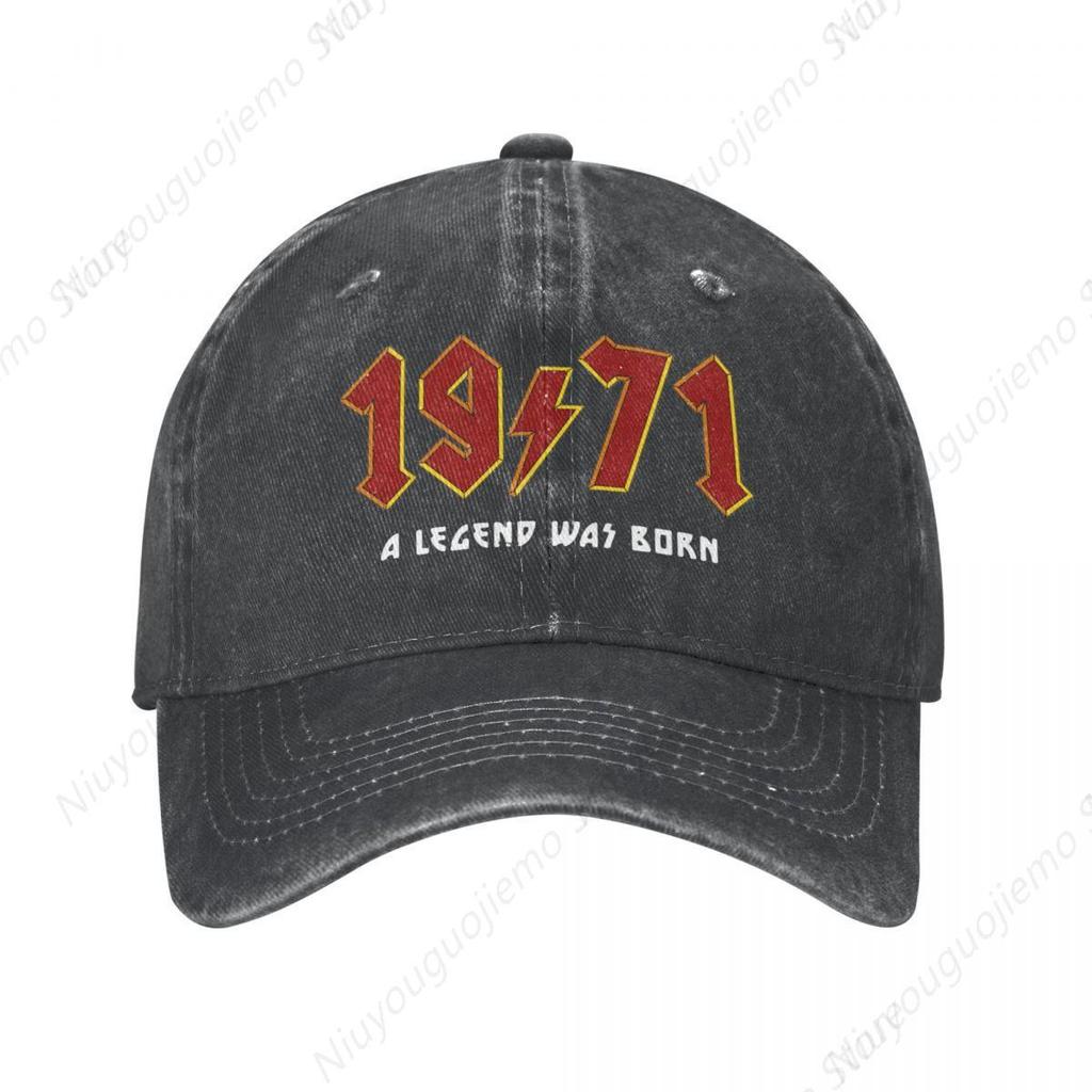 Vintage Retro Rock 1971 Baseball Caps Distressed Washed Sun Cap 50th Birthday 50 Years Old Born in 1971 Outdoor Hat