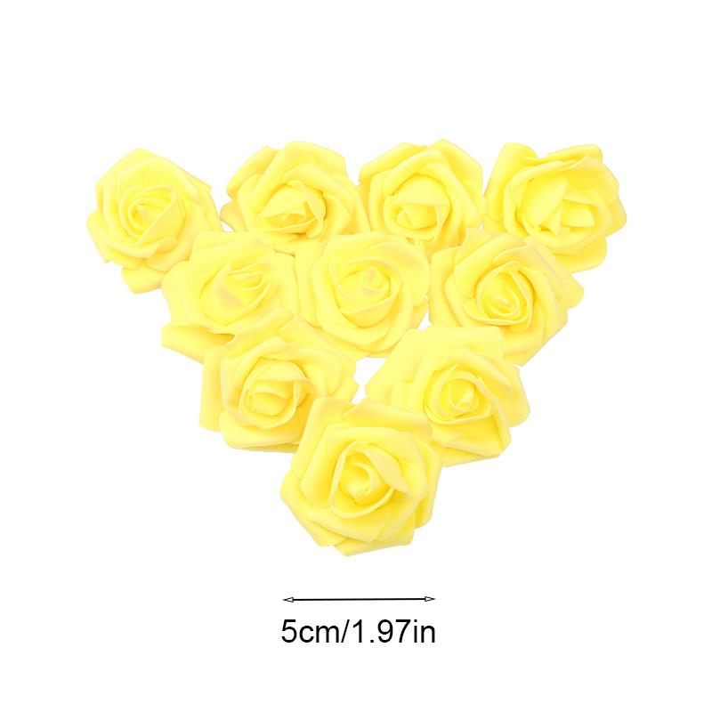 

10/20/30 шт. 5 см Пена Роза Искусственная Головка Цветка Мишки из Роз Ручная Работа DIY Подарок Украшение Свадьба День Святого Валентина Домашний Декор 10pcs жёлтый