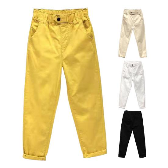 Dámské kalhoty pro volný čas Kalhoty se středním vzrůstem elastický harémové kalhoty Jednobarevné široké nohavice dlouhé kalhoty s kapsami Streetwear