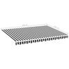 Awning Cover Anthracite and White 3.5x2.5 M