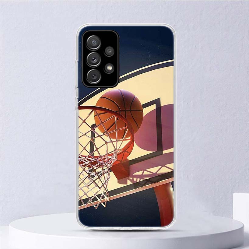 Basketball Basket Sports Soft Case For Samsung Galaxy A15 A14 A13 A12 A55 A54 A53 A52 Phone Cover A35 A32 A33 A25 A23 A22 A05S A