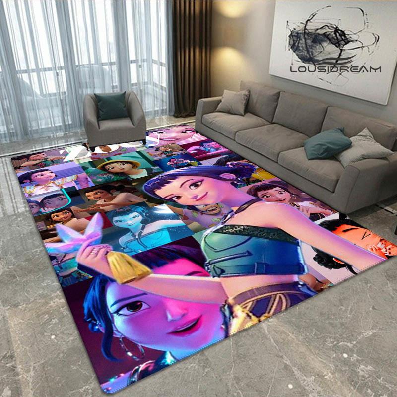 3D KPop Demon Hunters Print Carpet Non-slip Carpet Outdoor Carpets Area Rug Home Bedroom Decor Rug for Bedroom Birthday Gift