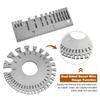 Stainless Steel Anti-rust Plate Ruler Wire Gauge Thickness Measurement Measuring Tool