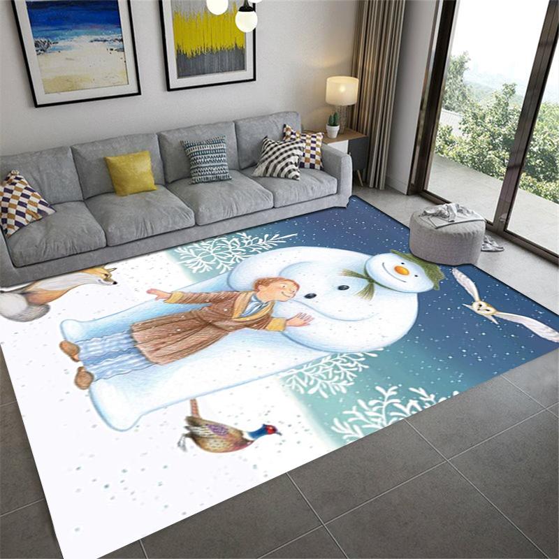 2025 New The Snowman Carpet Rug for Living Room Bedroom Home Sofa Decoration,Kids play Non-slip Floor Mat210
