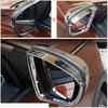 For Citroen C5 Aircross 2017 2018  ABS Chrome Rearview Mirror Rain Eyebrow Sunny Visor Frame Cover Car Styling Accessories