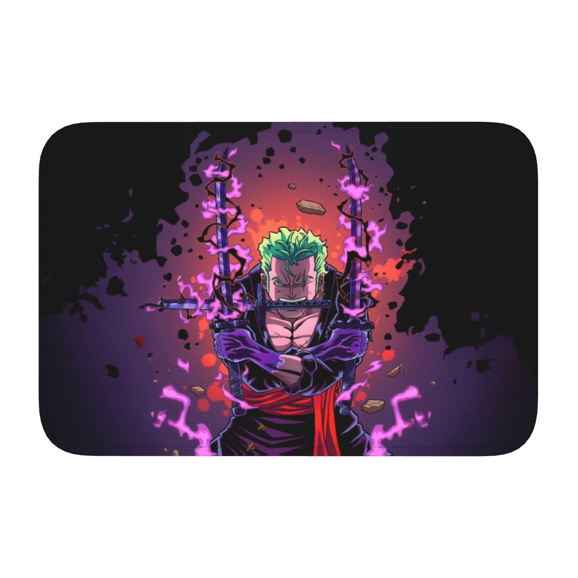 

Zoro O-One P-Piece Anime Floor Door Bathroom Mats Anti-Slip Outdoor Doormat Garage Living Room Entrance Rug Carpet Footpad 60cm x 90cm