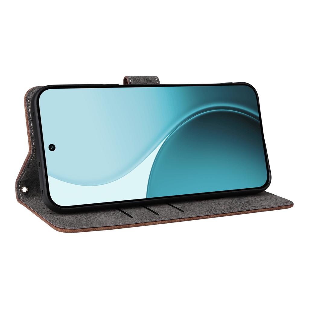 For Oppo Reno14 F 5G Case Wallet RFID Blocking PU Leather Phone Cover Stand with Strap