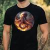 T-Shirt Herren Oktopus Portrait Motiv Baumwolle Größe XS bis 5XL