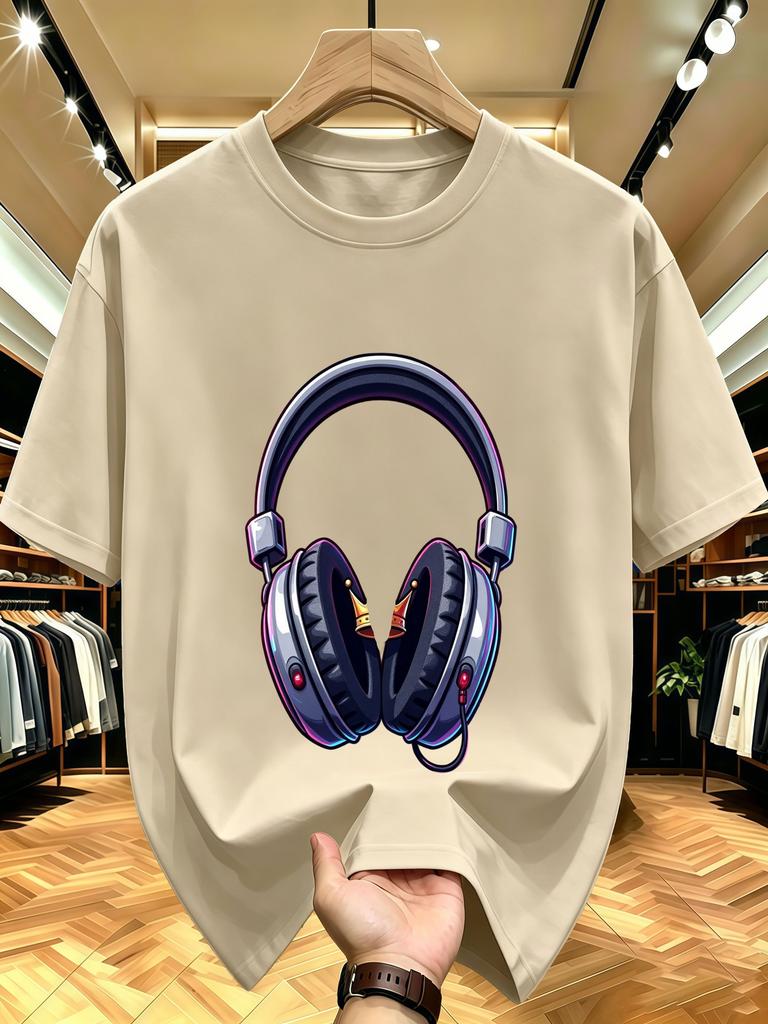 Summer New Unisex Oversized Rose Cross Print T Shirt 100 Percent Cotton Breathable Crew Neck Short Sleeve Casual Streetwear Loose F