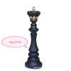 "Luxury Resin Chinese Chess Set: King, Queen, War Horse Pieces & Chessboard"