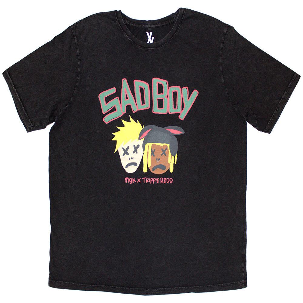 Machine Gun Kelly Unisex Stone Wash T-Shirt: Sad Boy (Medium) 4XL