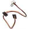 6-Pin auf 2-Port HDD SATA Strombuchsenkabel Stecker für Acer Computer Mainboard Nitro N50-610 Festplatte ATX Netzteil