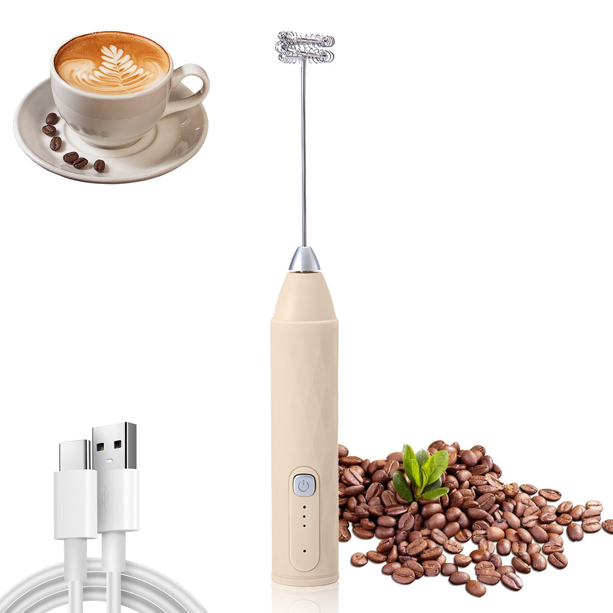 Portable Handheld Milk Frother, Coffee Frother, Household Electric Milk Frother, Milk Mixer, Handheld Egg Beater, Milk Frother