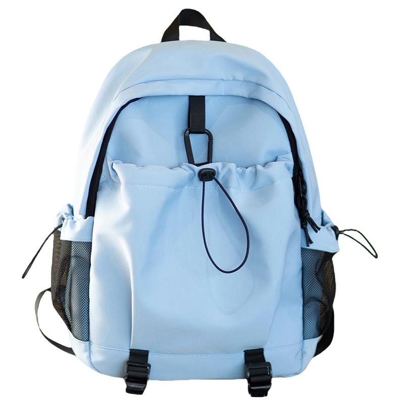 New Contrasting Color Schoolbag Female High School College Student Backpack Fashion Leisure Travel Lightweight Large Capacity Backpack