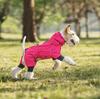 Outdoor mountain dog raincoat weatherproof pet clothes hooded dog jacket large medium and small dog universal dog