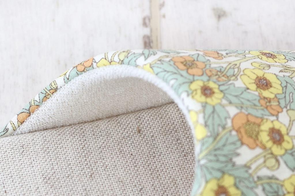 DDintex FLORET LONDON Flanders Clement Sizes Slippers, Linen, Yellow, 23-25cm [Liberty Print]