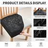 Waterproof Elastic Chair Seat Cushion Covers for Dining Chairs Washable Stretch Seat Protectors for Dining Room Party Banquet