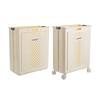 Foldable Laundry Hamper with Wheels, Large Capacity Dirty Clothes Basket for Bathroom Storage