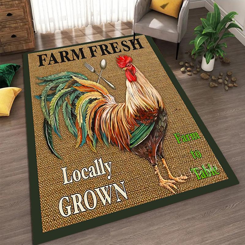 Bohemian Vintage Carpets Living Room Bedroom Carpet Printing Soft Entrance Floor Mat Home