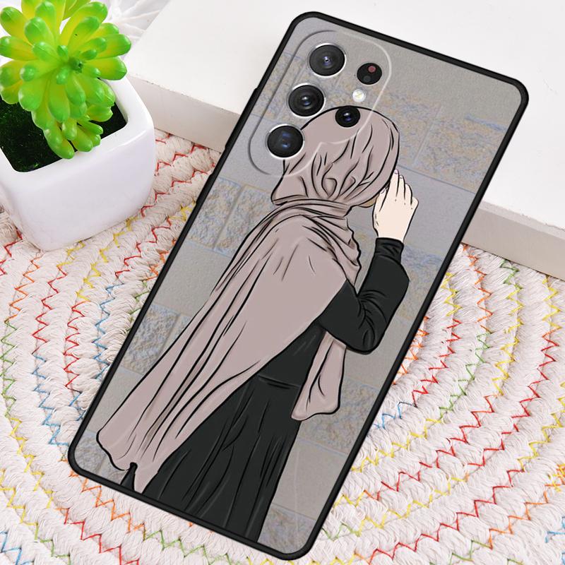 Islamic Muslim Hijabi Girls soft Silicone Phone Case For Samsung Galaxy note 10 pro S26 S25 S24 S23 S22 S21 Plus Ultra Cover