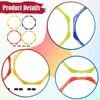 4x Agility Rings Multipurpose Training Equipment for Games Exercise Football