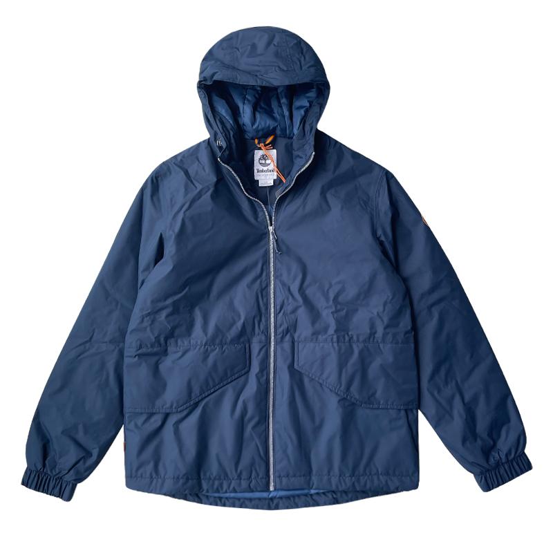 

Timberland Stylish Hooded Zipper Waterproof Cotton Jacket Men Jacket Navy-Blue TB0A29W1-433 M