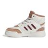 Adidas Drop Step EL J Durable Mid-Top Walking Shoes Baby Shoes White Brown IG1482