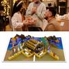 Foldable 3D Christmas Popup Greeting Card with Envelope Stylish Handmade Festives Surprise Card for Family and Friend