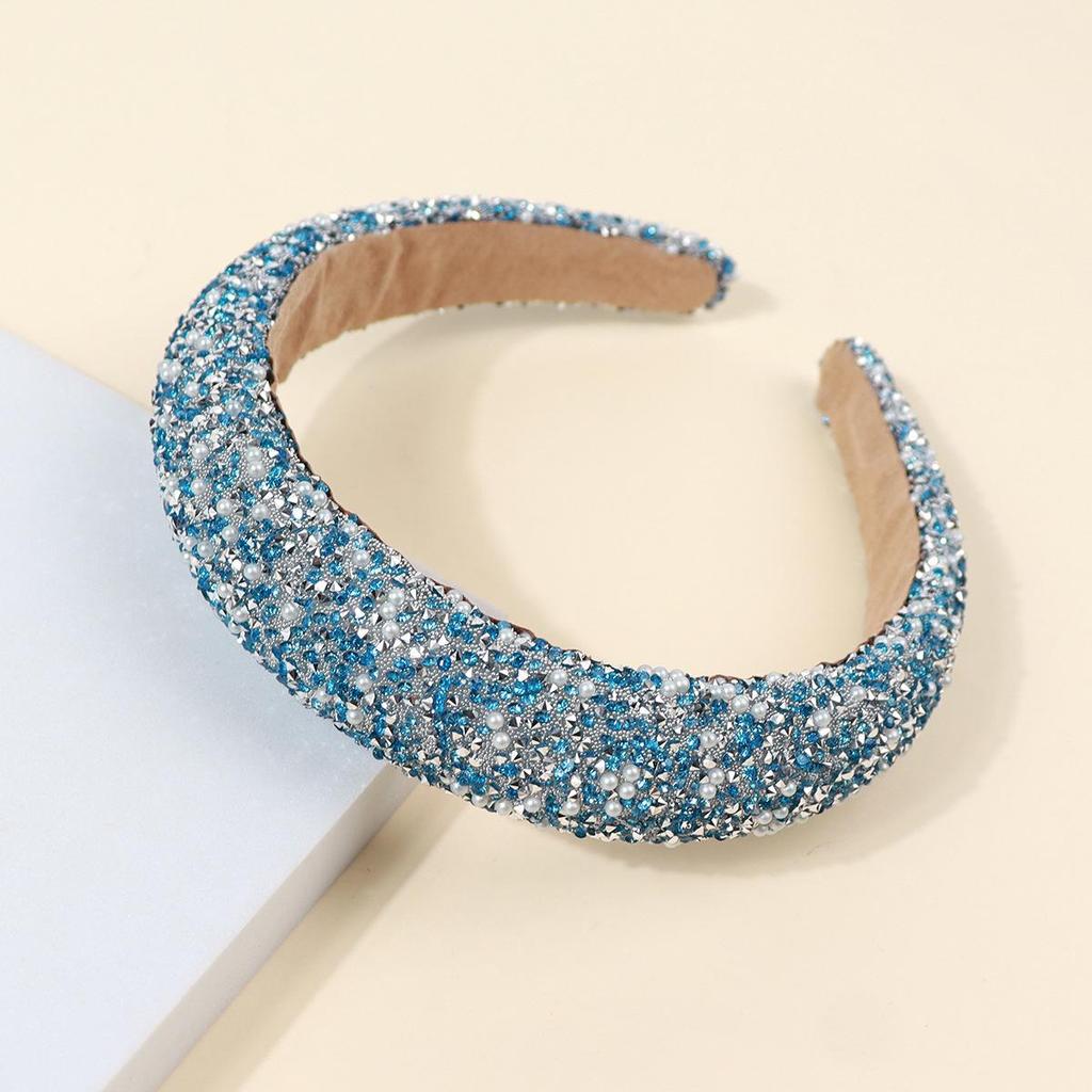 Shiny Pearl & Diamond Headband for Ladies - European & American Style