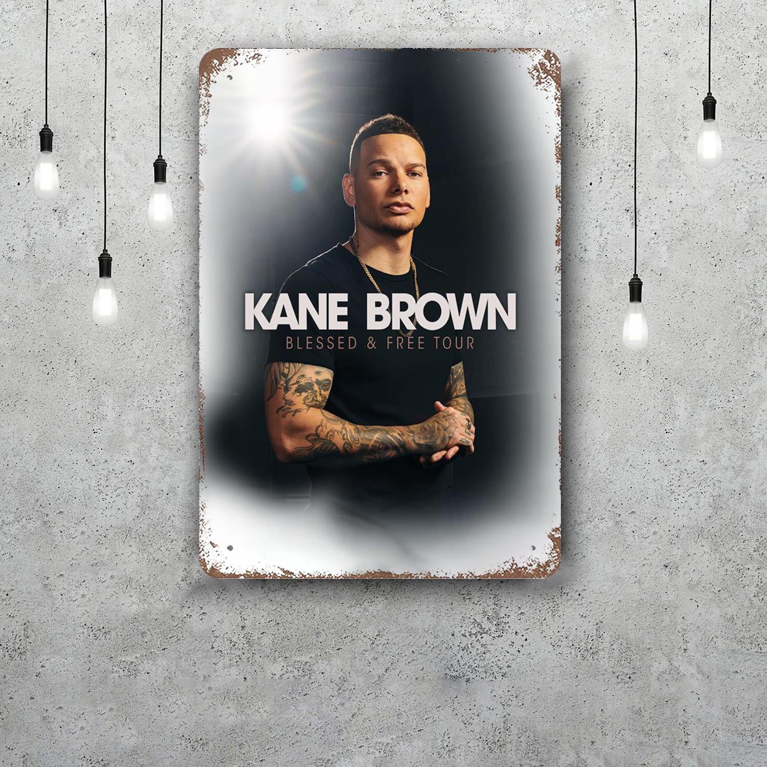 

kane brown Classic Poster Rusty Metal Plaque Retro Decorative Plate Bar Man Cave Garage Club Metal Sign Wall Decoration 20x30cm（7.8x11.8inch）