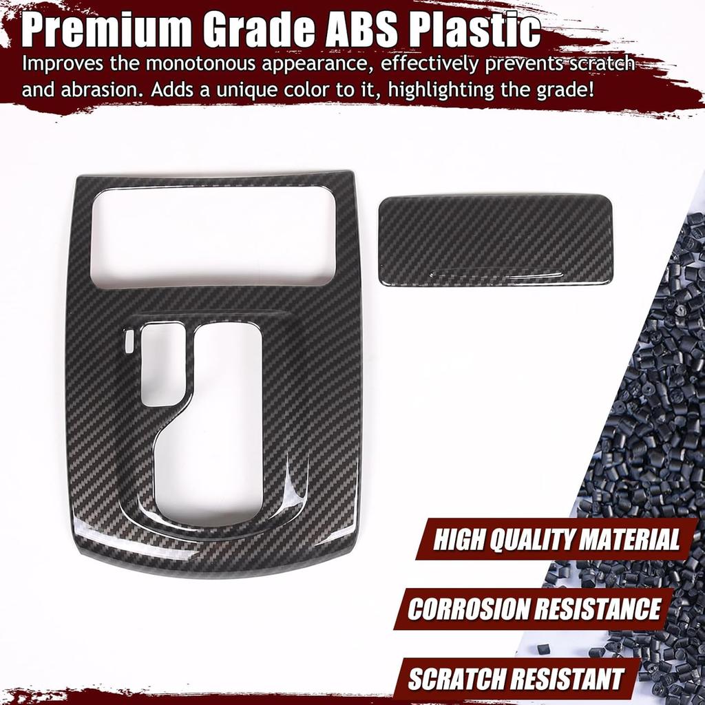 Center Console Gear Shift Panel Cover Sticker ABS Interior Trim Compatible with Infiniti G37 2009 2010 2011 2012 2013 G25 2011 2012 Gear Shift Panel