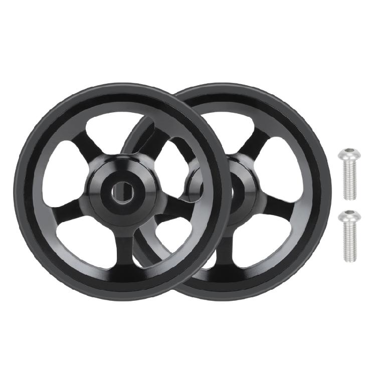 2pack High Strengths Aluminum Alloys Wheel Folded Bike Mudguard Easy Wheel for Campus and City Travel