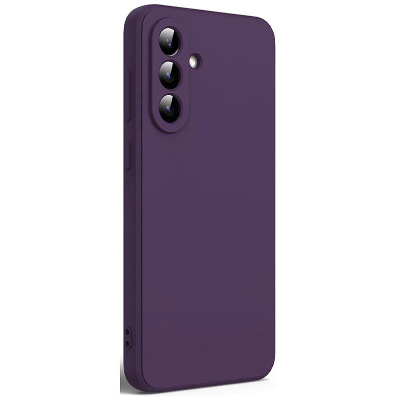 Liquid Silicone Case Full Body Camera Protect Case Cover Silicon Liquid Silicone Case Dark Purple For Samsung Galaxy A56