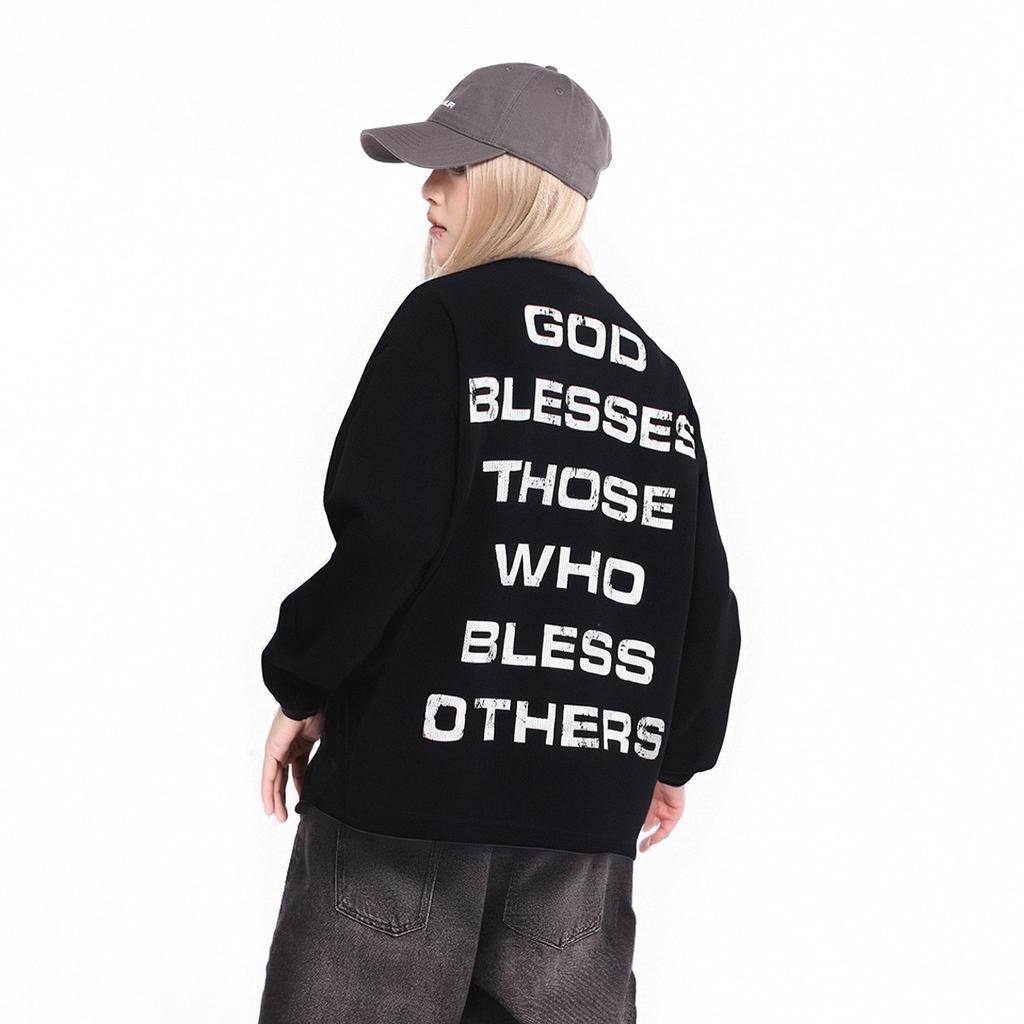 Men's Autumn American Street Tide Brand Locomotive Style T-shirt Long Sleeve Cross Sweater Men