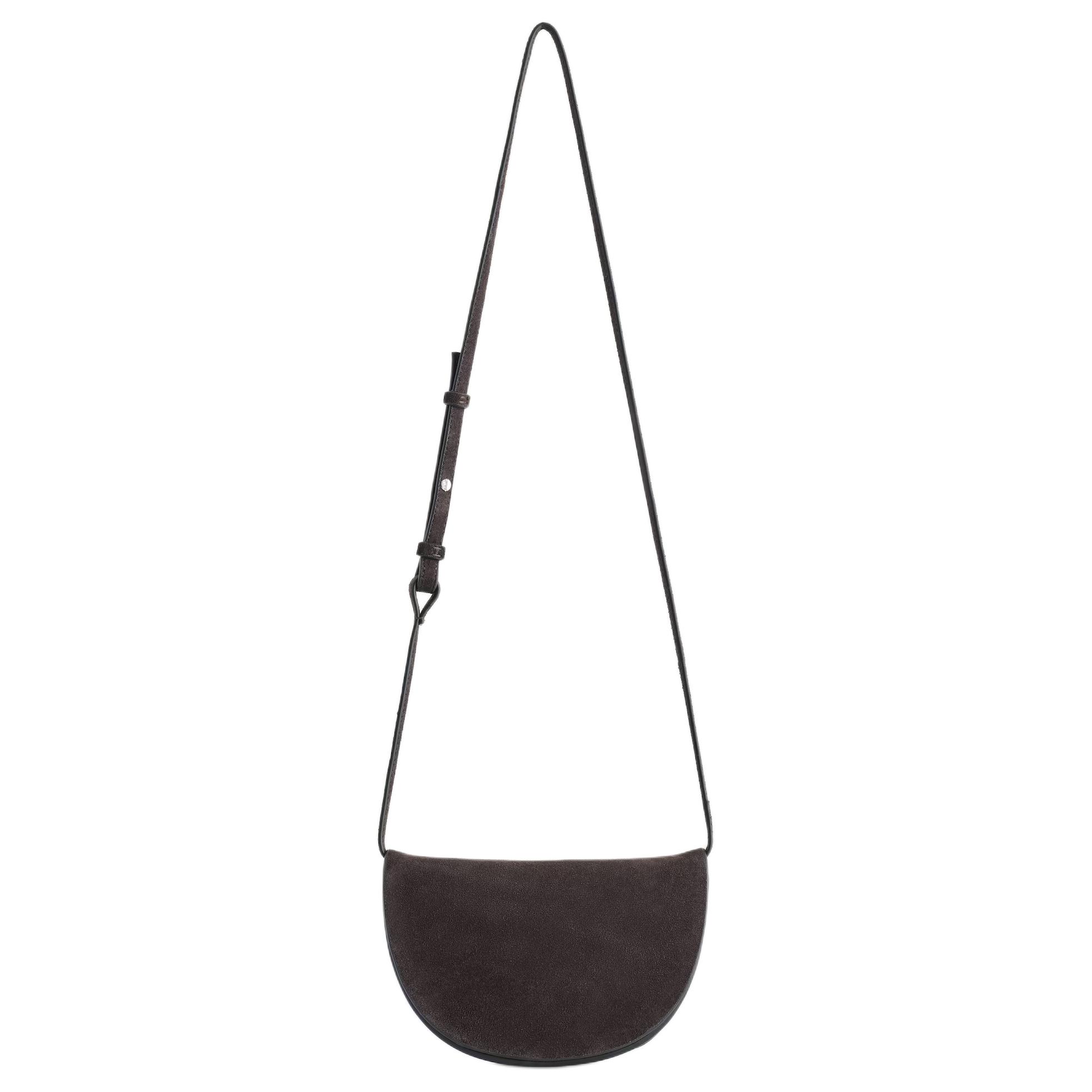 COS Curved Saddle Design Leather Crossbody
