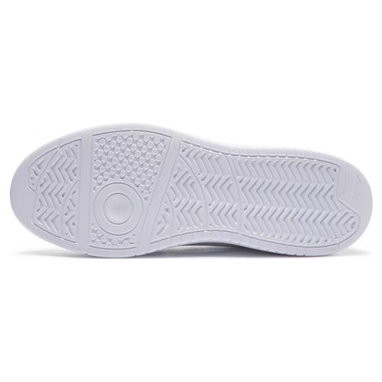 Li Ning Sycee Slip Resistant Cushioning Abrasion Resistant Height Increasing Low Top Skateboard Shoes Men's White AGCT339-6