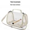 Opvouwbare Crossbody Vogelrugzak voor Papegaaien - Transparante Reiskooi voor Valkparkieten en Kleine Huisdieren