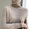 Duaidui Collar Hollow Cardigan Women's Autumn and Winter New First-line Ready-to-wear Knitted Base Sweater Fashionable Versatile Top