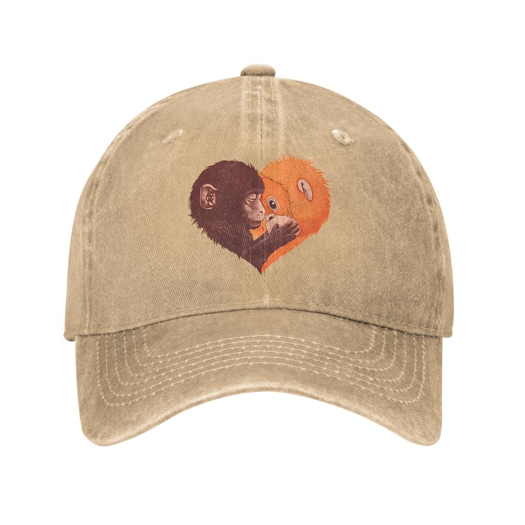 Baseball Cap Monkey Punch Summer Streetwear Trucker Hat Unisex Women Print Kpop Rock Breathable Snapback Cap