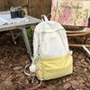 Female Solid Color Light High School Students' New Simple Backpack Ins Mori Girl Treasure Backpack