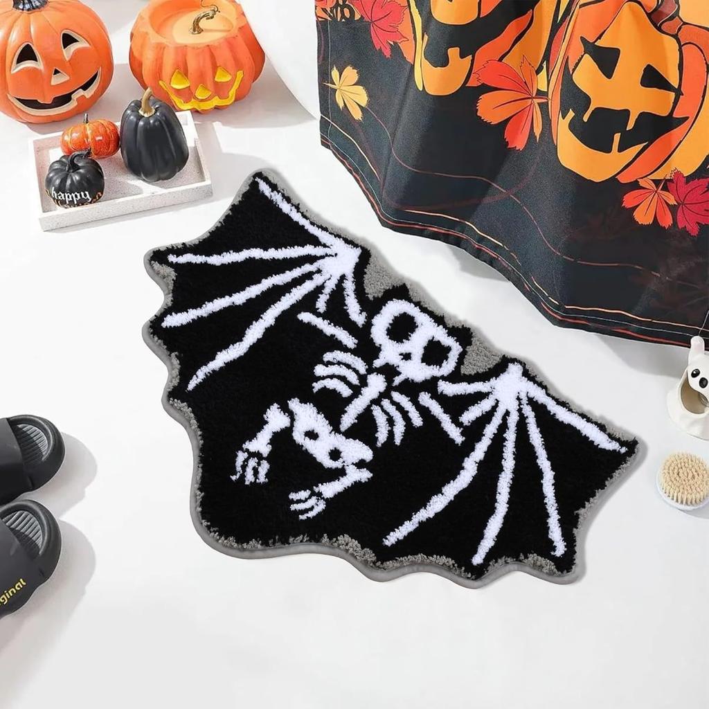 Halloween Ghost Carpet Comfortable Soft Imitation Cashmere Home Decor Bedroom Decor Rug Entrance Hall Doormat