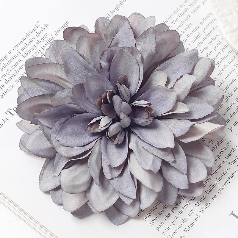 3Pcs Artificial Snowy Flower 11cm Silk Flower Head Home Decoration Wedding Decor DIY Bridal Chest Flower Party Accessories