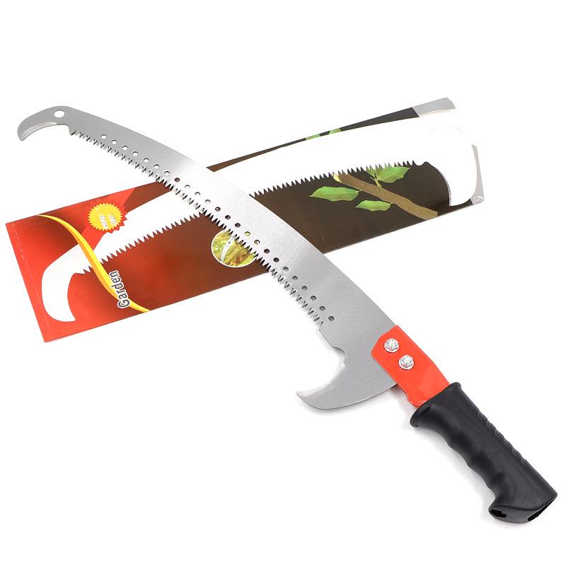 Toucan Pruning Saw: High Branch, Three-Sided Grinding, Double Hook, Manganese Steel Garden Hand Saw for Fruit Trees & High Altitude Logging.