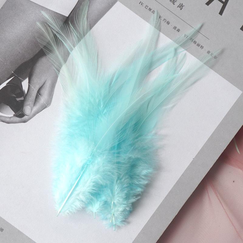 Pink Rooster Feather Natural Chicken Feathers Decor Fly Tying Accessories Crafts For Needlework And Handicraft Dersses Musilm