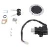 Motorcycle Ignition Switch Gas Cap Cover Seat Key Lock Set Replacement for Suzuki R600 R750 R1000 GSF650