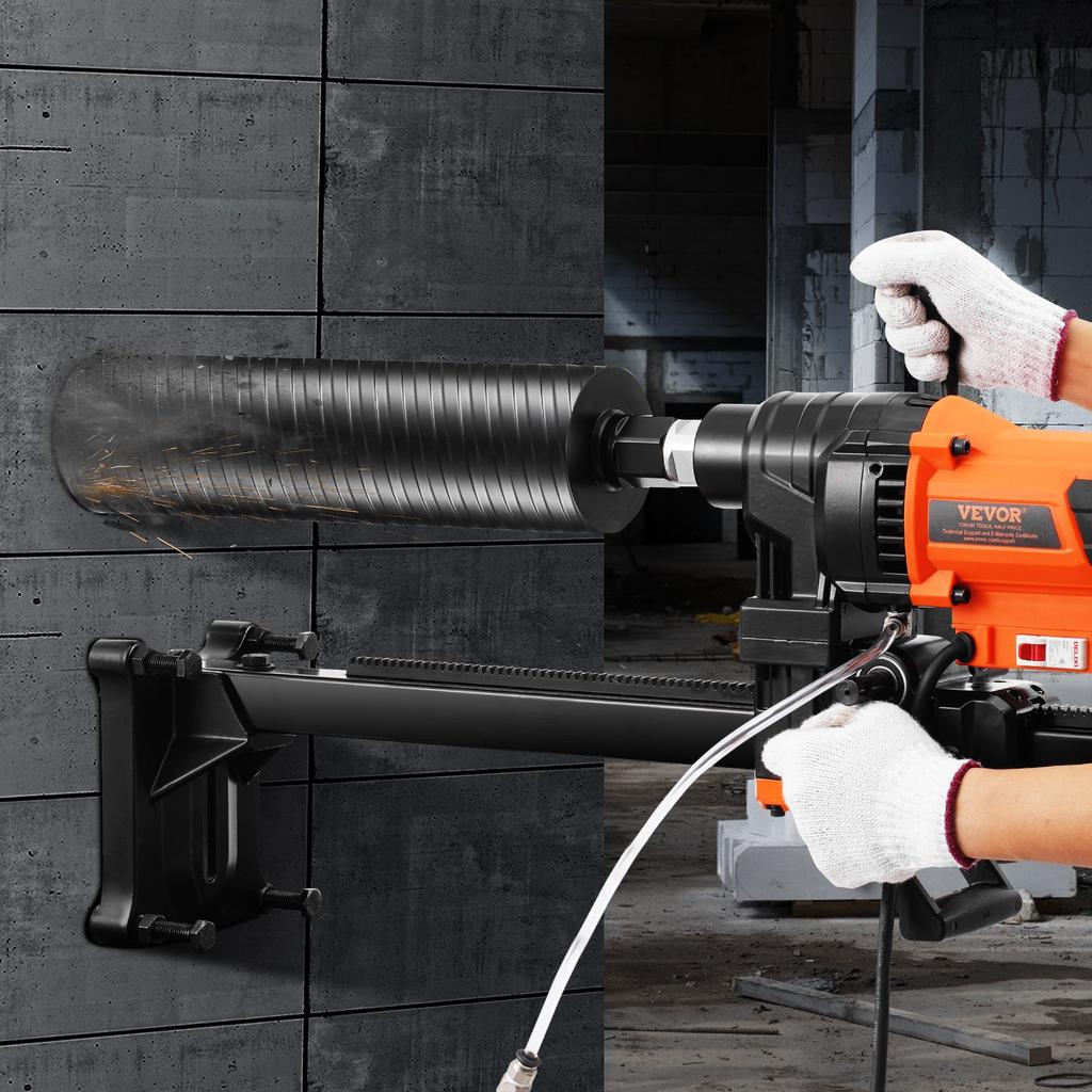 VEVOR Core Drill Machine 2.03-24.9 cm Dia 3200W Diamond Core Drill Rig with Stand