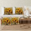 Sunflower Flower Decorative Pillowcase, Ultra-soft Polyester Pillowcase for Living Room Sofa and Car Pillowcase Decoration